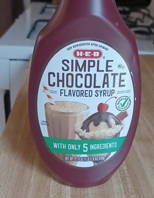 simple chocolate flavored syrup