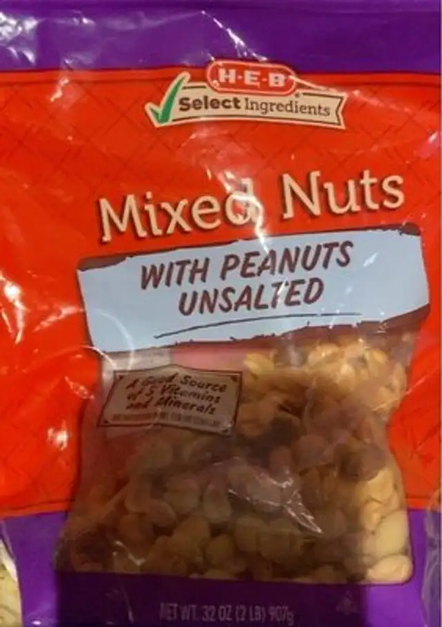 mixed nuts front packaging