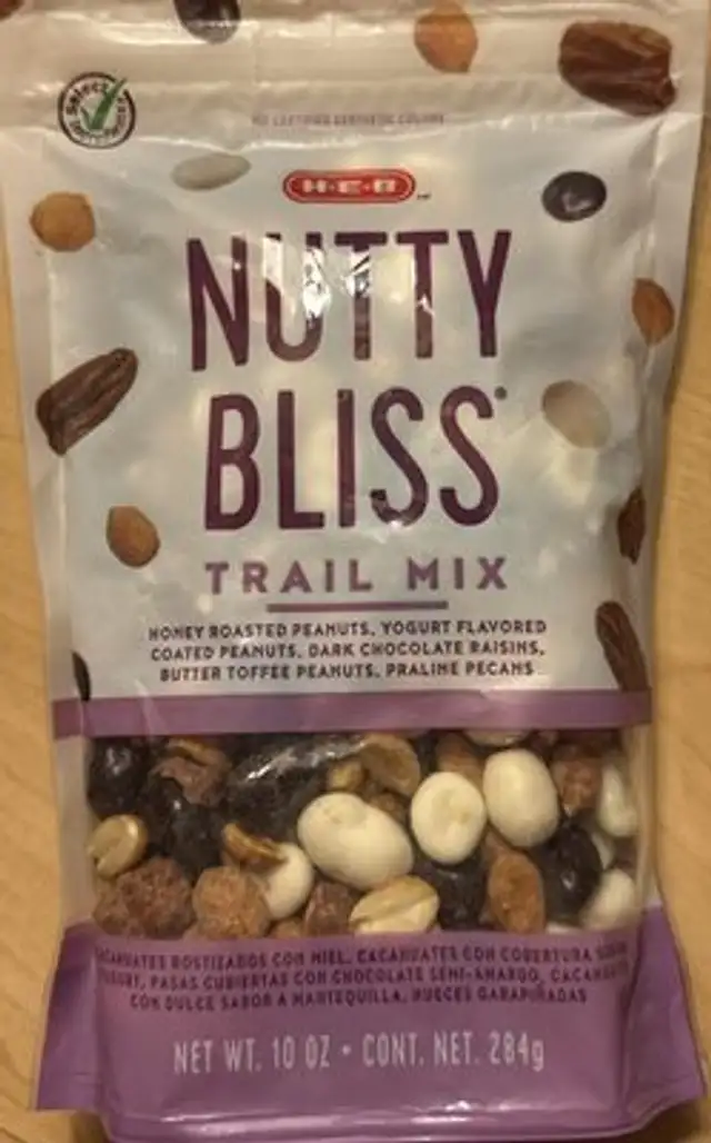 Nutty Bliss Trail Mix front packaging