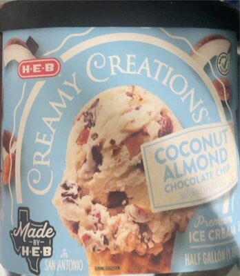 Coconut Almond Chocolate Chip Ice Cream