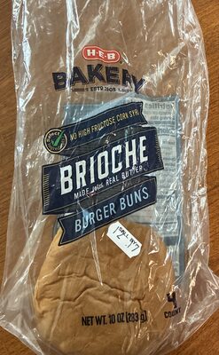 Brioche Burger buns front packaging