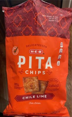 Chile Lime Pita Chips front packaging