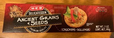 Ancient Grains & Seeds Crackers front packaging