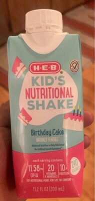 HEB Kids Nutrional Shake
