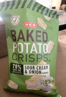 Baked potato crisps sour cream and onion