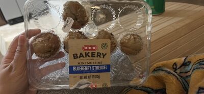 Blueberry Streusel Mini Muffins