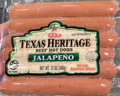Texas heritage beef hotdogs
