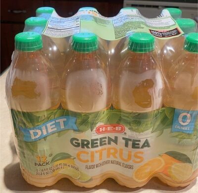 Diet green tea front packaging