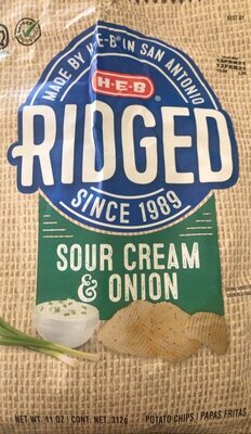 Ridged Sour Cream and Onion Chips