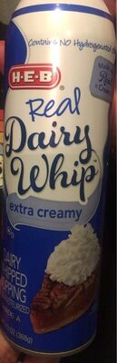 whip cream front packaging