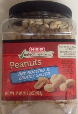 Peanuts dry roasted and lightly salted