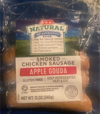 Smoked Chicken Sausage - Apple Gouda front packaging