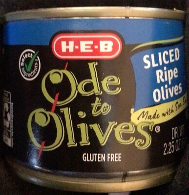 Sliced ripe olives