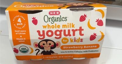 Organics whole milk yogurt