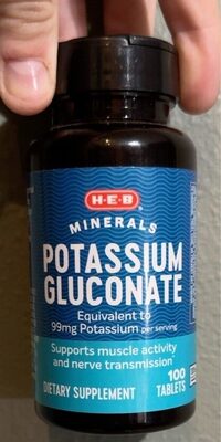 potassium gluconate dietary supplement