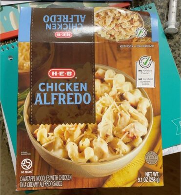Chicken alfredo front packaging