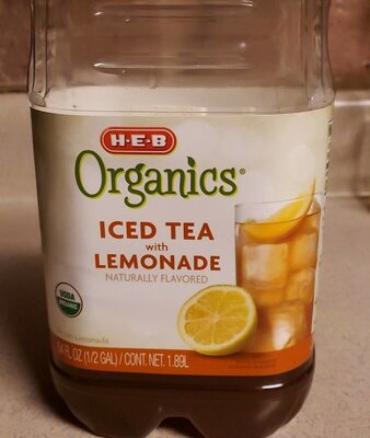Organic Iced tea with lemonade front packaging