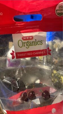 Organic sweet red cherries