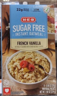 Sugar Free Instant Oatmeal French Vanilla