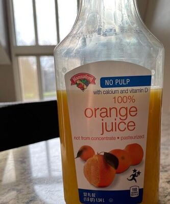 Orange juice with calcium and vitamin D