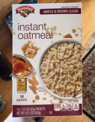 Instant Oatmeal Maple Brown Sugar