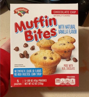chocolate chip muffin bites