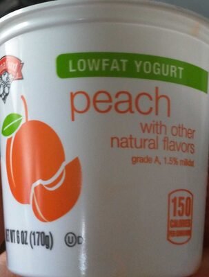 Peach Lowfat Yougert
