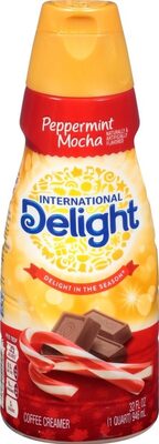 Peppermint mocha coffee creamer