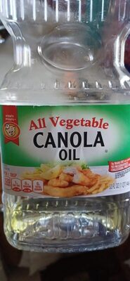 All vegetables Canola oil