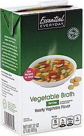 Fat free vegetable broth