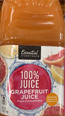 100% grapefruit juice from concentrate