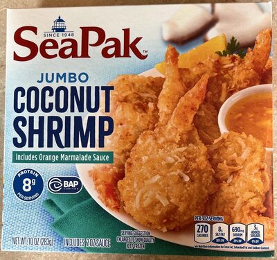 Oven crispy jumbo coconut shrimp