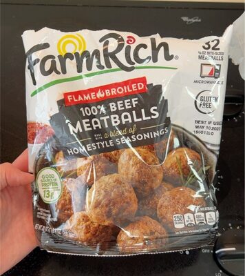 Flame broiled meatballs