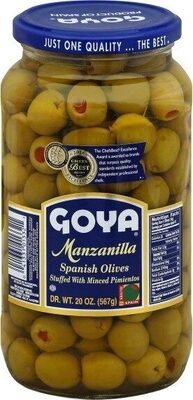 Spanish Olives Stuffed With Minced Pimientos front packaging