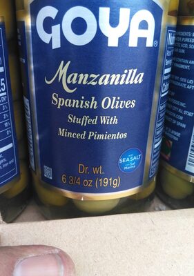 Manzanilla Spanish Olives front packaging