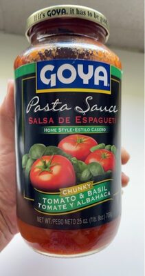 Pasta Sauce chunky tomato & basil