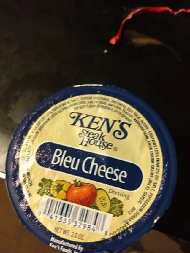 Blue cheese ingredients label