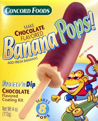Banana pops freeze n dip chocolate covered banana