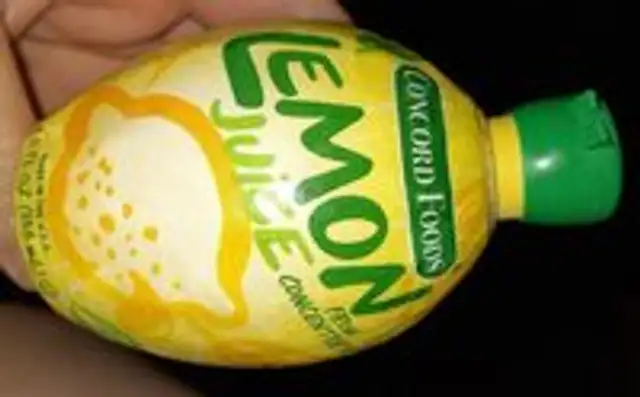 Reconstituted lemon juice