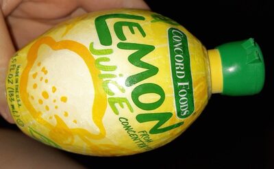 Reconstituted lemon juice front packaging