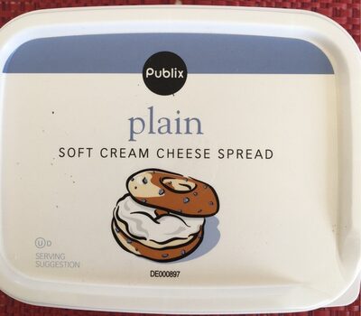 Plain soft cream cheese spread