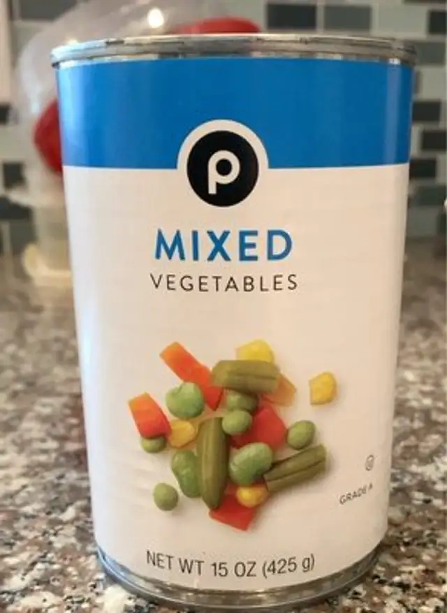 Mixed Vegetables front packaging
