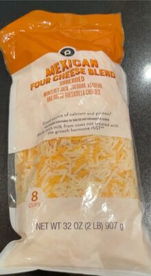 Mexican Four Cheese Blend Shredded front packaging