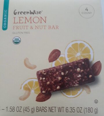 Lemon Fruit & Nut Bar