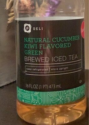Natural cucumber kiwi flavored green