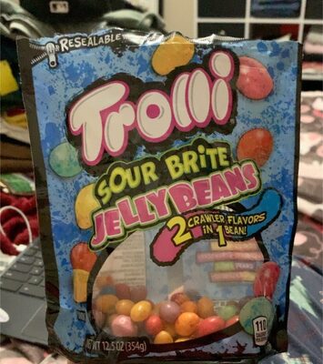 trolli sour brite jelly beand front packaging