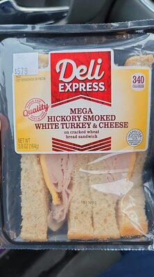 Mega Hockory Smoked White Turkey and Cheese