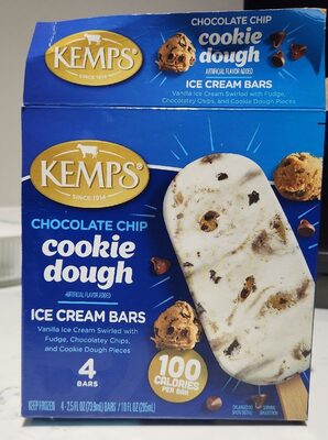 Chocolate Chip Cookie Dough Ice Cream Bars