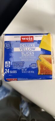 Deluxe Yellow Slices American Pasteurized Process American Cheese