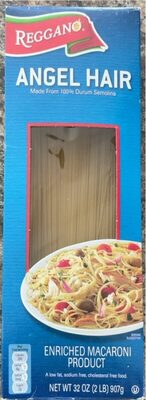 Angel hair enriched macaroni product